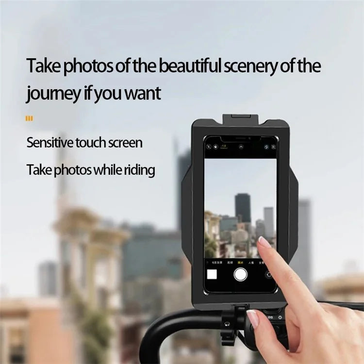 GUB PLUS 16 Fully Enclosed Rain-Proof Bicycle Touch Screen Mobile Phone Holder Bracket