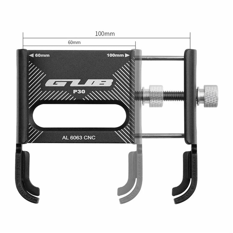 GUB P30 Aluminum Alloy Phone Holder Bike Cell Phone Mount Cycling Bracket