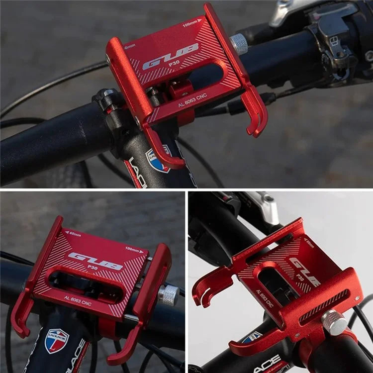 GUB P30 Aluminum Alloy Phone Holder Bike Cell Phone Mount Cycling Bracket