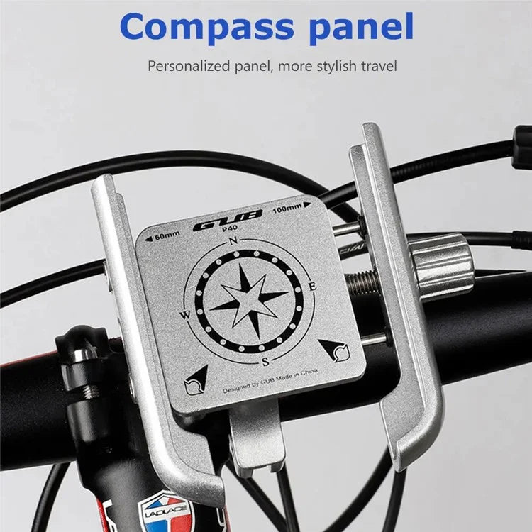 GUB P40 360 Degree Rotation Bicycle Handlebar Mount Aluminum Alloy Phone Holder Bracket