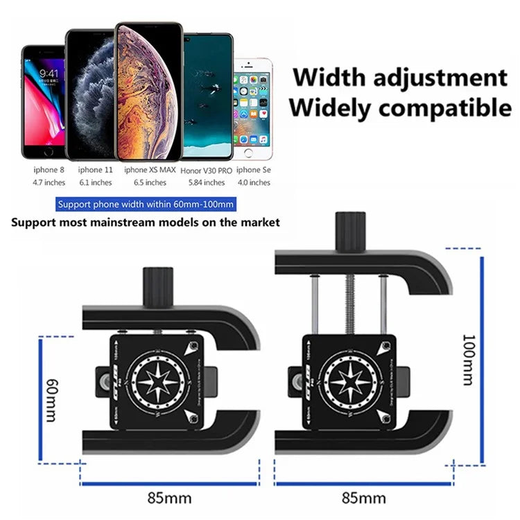 GUB P40 360 Degree Rotation Bicycle Handlebar Mount Aluminum Alloy Phone Holder Bracket