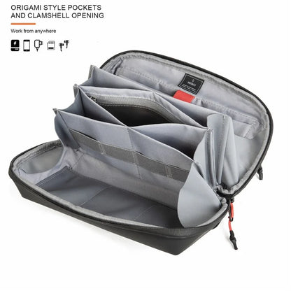 WIWU Warriors Tech Pouch X Pro Electronics Organizer Nylon Storage Bag for Data Cable, Charger