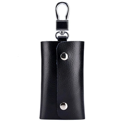 BULLCAPTAIN 484 Vertical Key Case Split Leather Key Holder Organizer Pouch, 6x3x10cm