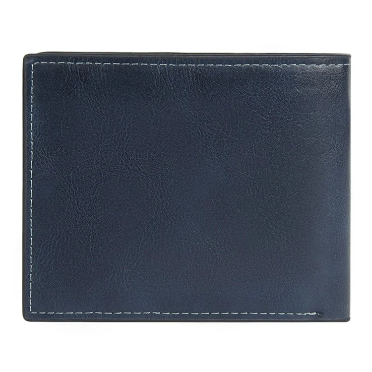 BAELLERRY D3045 Retro PU Leather Men Short Wallet RFID Blocking Cards Cash Carrying Bag