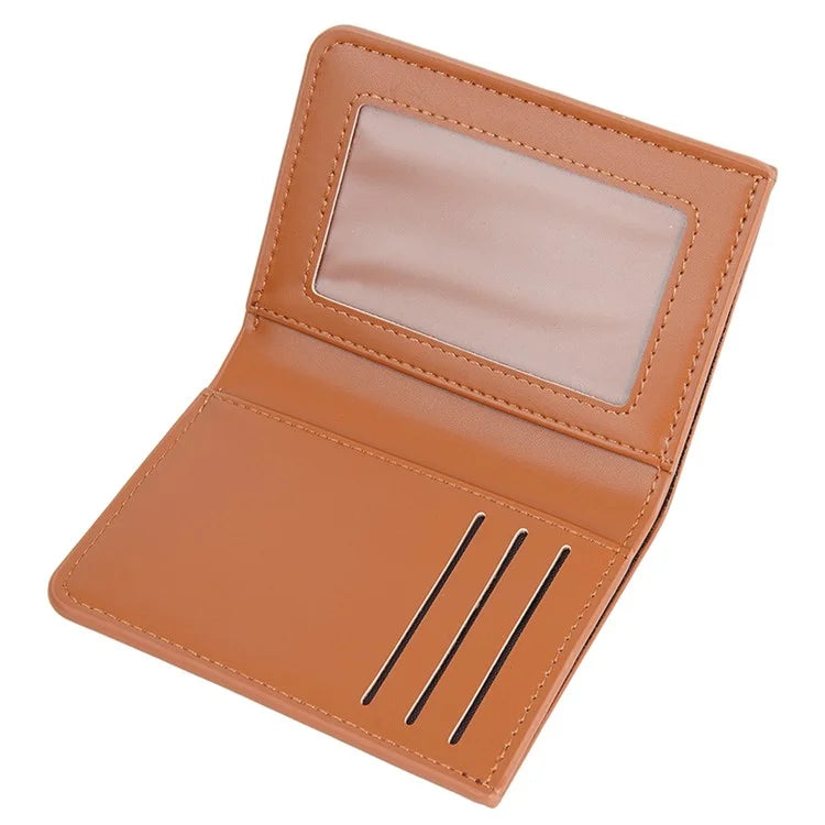 BAELLERRY NR106 PU Leather Men Women Simple Card Bag Short Wallet