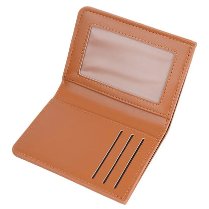 BAELLERRY NR106 PU Leather Men Women Simple Card Bag Short Wallet