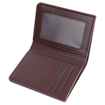 BAELLERRY NR106 PU Leather Men Women Simple Card Bag Short Wallet