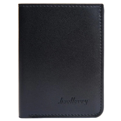 BAELLERRY NR106 PU Leather Men Women Simple Card Bag Short Wallet