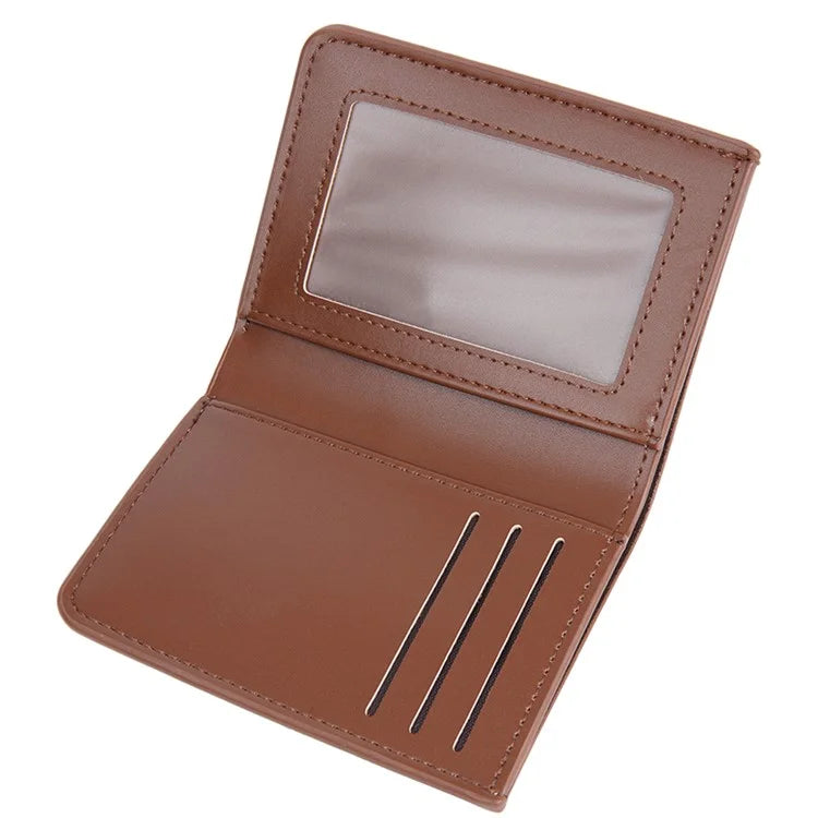 BAELLERRY NR106 PU Leather Men Women Simple Card Bag Short Wallet