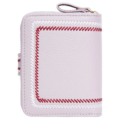 BAELLERRY NR105 Zipper Accordion Card Bag Stylish PU Leather Women Short Wallet Coin Purse