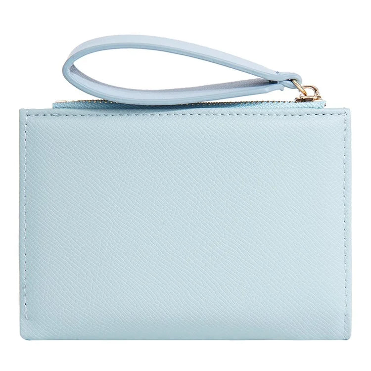 BAELLERRY N8335 Stylish Women Short Wallet PU Leather Zipper Pocket Coin Purse with Separate Card Holder