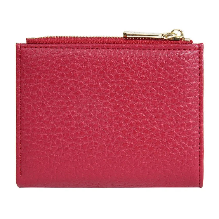 BAELLERRY NR110 Stylish PU Leather Women Short Wallet Zipper Pocket Coins Cards Cash Holder