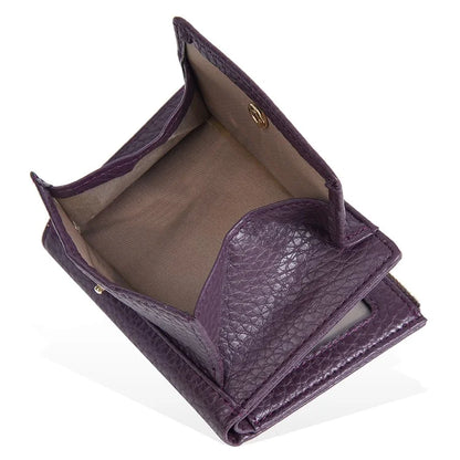 BAELLERRY NR110 Stylish PU Leather Women Short Wallet Zipper Pocket Coins Cards Cash Holder