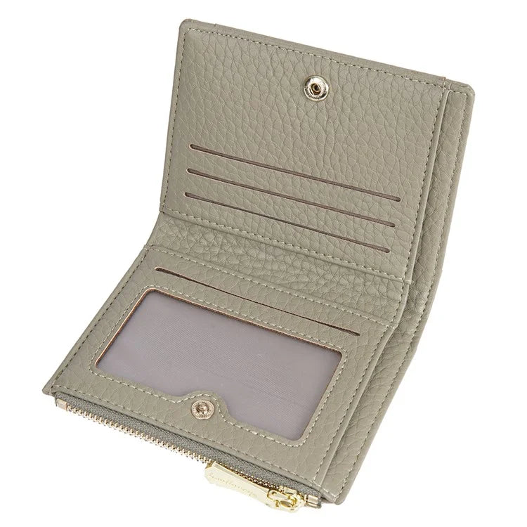 BAELLERRY NR110 Stylish PU Leather Women Short Wallet Zipper Pocket Coins Cards Cash Holder