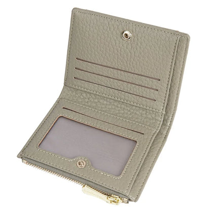 BAELLERRY NR110 Stylish PU Leather Women Short Wallet Zipper Pocket Coins Cards Cash Holder
