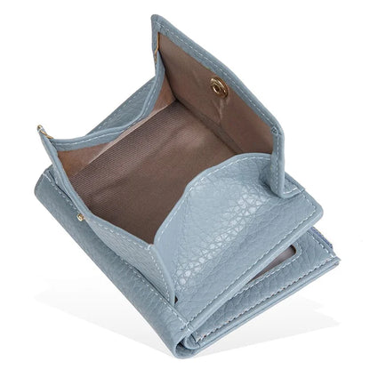 BAELLERRY NR110 Stylish PU Leather Women Short Wallet Zipper Pocket Coins Cards Cash Holder