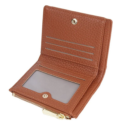 BAELLERRY NR110 Stylish PU Leather Women Short Wallet Zipper Pocket Coins Cards Cash Holder