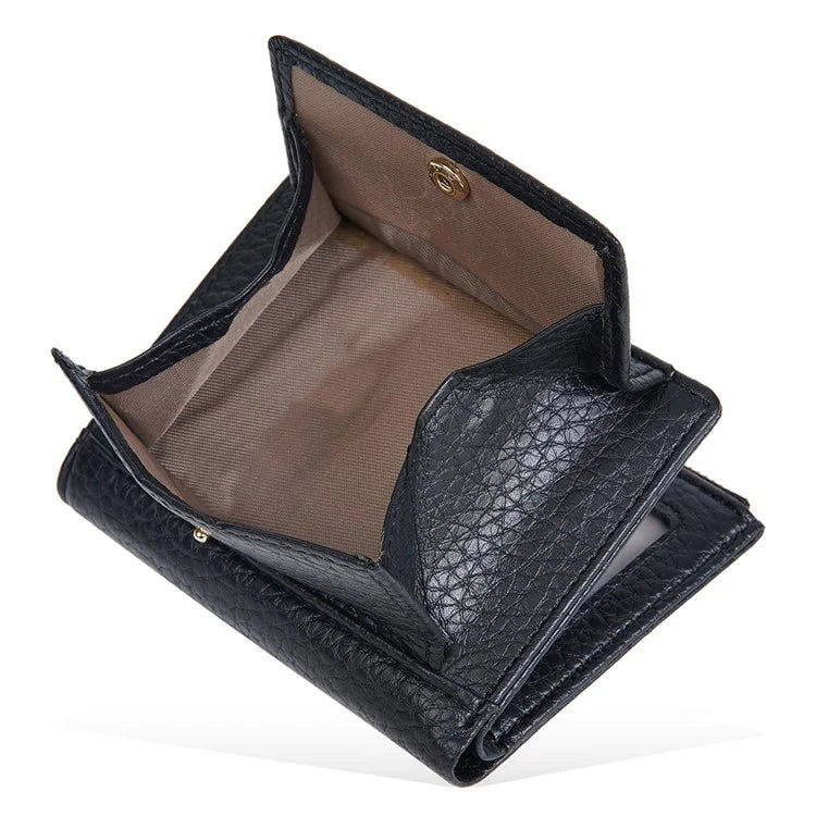 BAELLERRY NR110 Stylish PU Leather Women Short Wallet Zipper Pocket Coins Cards Cash Holder