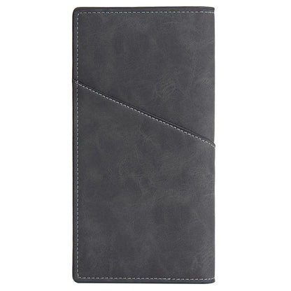 BAELLERRY C3070 Frosted PU Leather Long Wallet Men Large Capacity Cash Cards Holder with Zipper Pocket