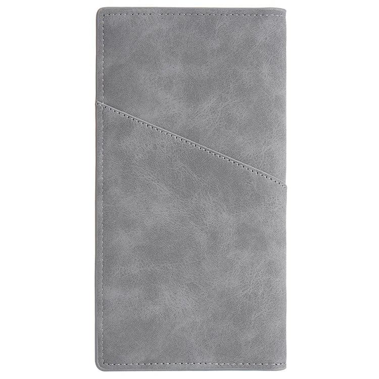 BAELLERRY C3070 Frosted PU Leather Long Wallet Men Large Capacity Cash Cards Holder with Zipper Pocket