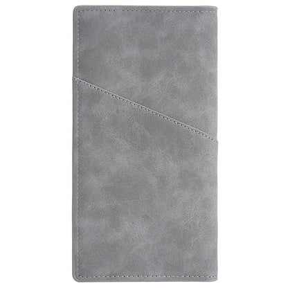BAELLERRY C3070 Frosted PU Leather Long Wallet Men Large Capacity Cash Cards Holder with Zipper Pocket