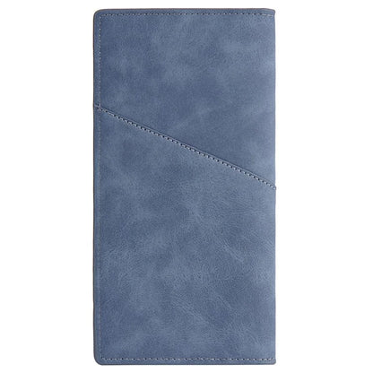 BAELLERRY C3070 Frosted PU Leather Long Wallet Men Large Capacity Cash Cards Holder with Zipper Pocket