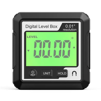 JD10 Digital Level Box Mini Angle Finder Magnetic Base LCD Bevel Gauge Inclinometer for Carpentry, without Bubble