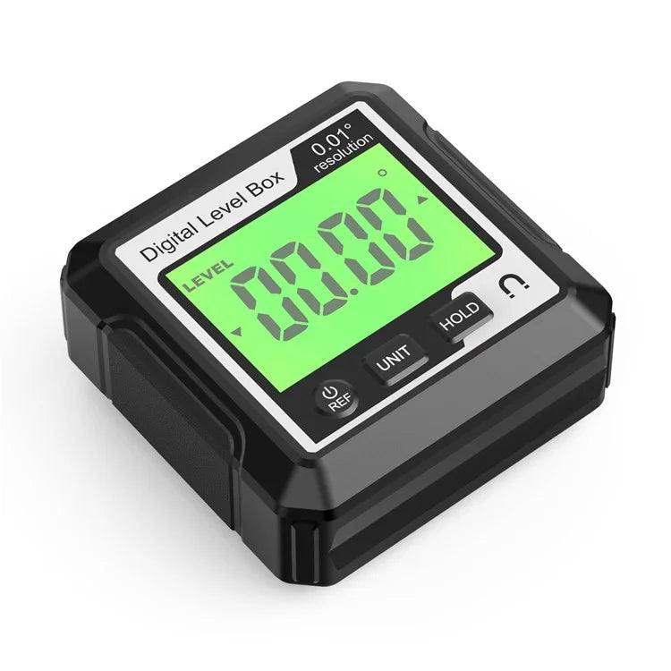 JD10 Digital Level Box Mini Angle Finder Magnetic Base LCD Bevel Gauge Inclinometer for Carpentry, without Bubble