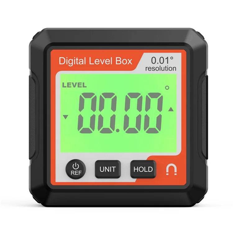 JD10 Digital Level Box Mini Angle Finder Magnetic Base LCD Bevel Gauge Inclinometer for Carpentry, without Bubble
