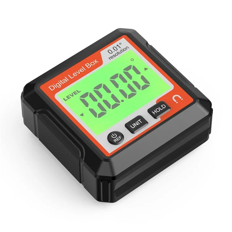 JD10 Digital Level Box Mini Angle Finder Magnetic Base LCD Bevel Gauge Inclinometer for Carpentry, without Bubble