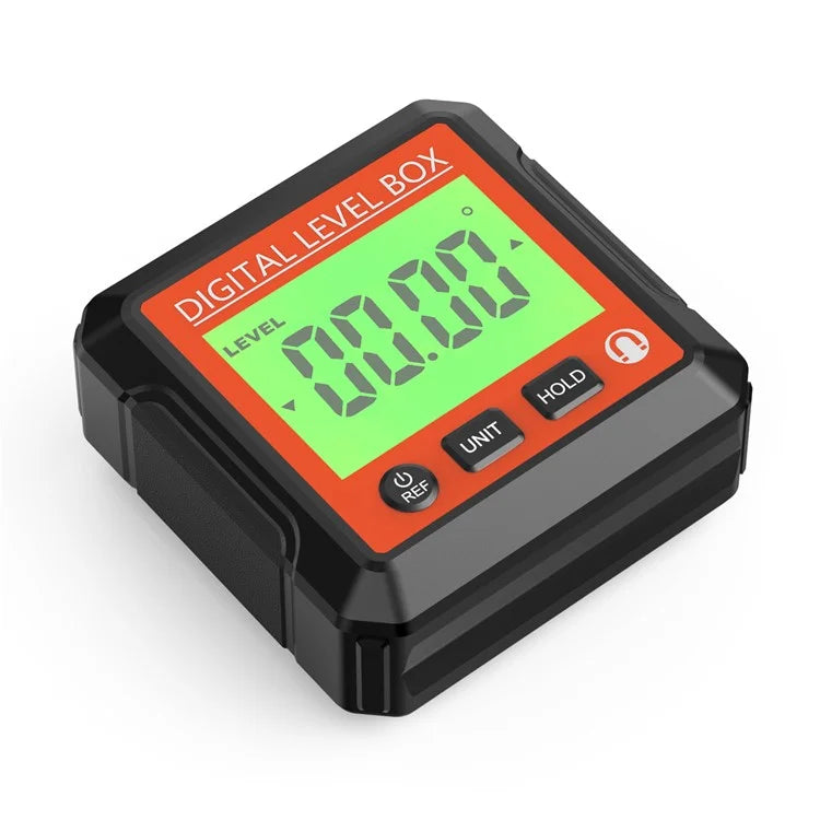 JD10 Digital Level Box Mini Angle Finder Magnetic Base LCD Bevel Gauge Inclinometer for Carpentry, without Bubble