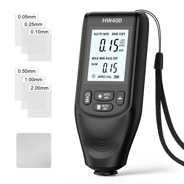 HW400 Automobile Thickness Gauge Car Paint Tester Thickness Coating Measuring Tool