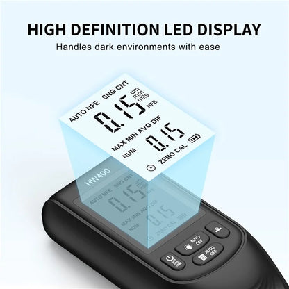 HW400 Automobile Thickness Gauge Car Paint Tester Thickness Coating Measuring Tool