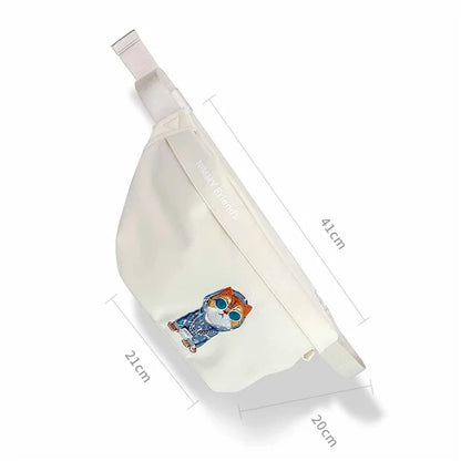 Nimmy PU+Silicone Chest Bag Teen Boy Girl Daypack Travel Crossbody Bag for Men Women