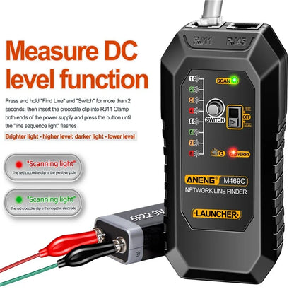 ANENG M469C Network Cable Tester Network Ethernet Wire Tracker Cable Finder