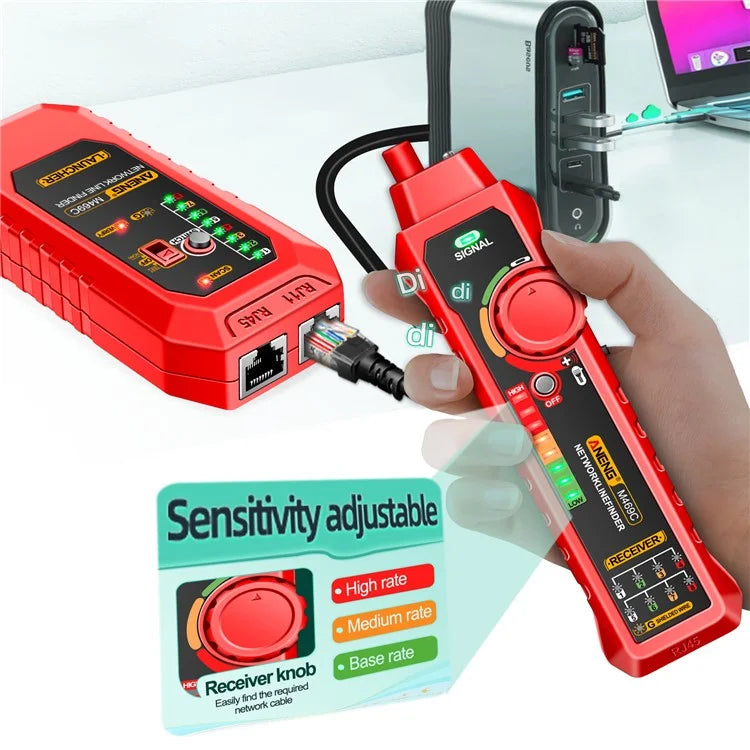 ANENG M469C Network Cable Tester Network Ethernet Wire Tracker Cable Finder