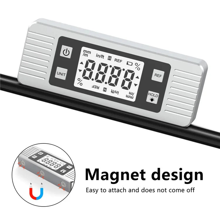 JD11 Digital Level Box Angle Finder Magnetic Bevel Gauge Carpentry Car Repairing Inclinometer