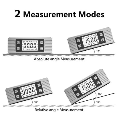 JD11 Digital Level Box Angle Finder Magnetic Bevel Gauge Carpentry Car Repairing Inclinometer