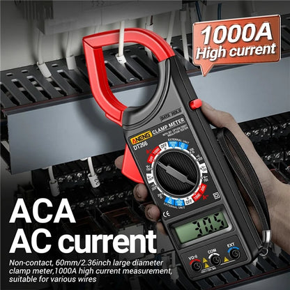 ANENG DT266 Digital Clamp Meter Voltage Current Resistance Tester 1999 Counts Multimeter