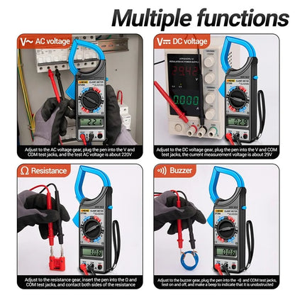 ANENG DT266 Digital Clamp Meter Voltage Current Resistance Tester 1999 Counts Multimeter