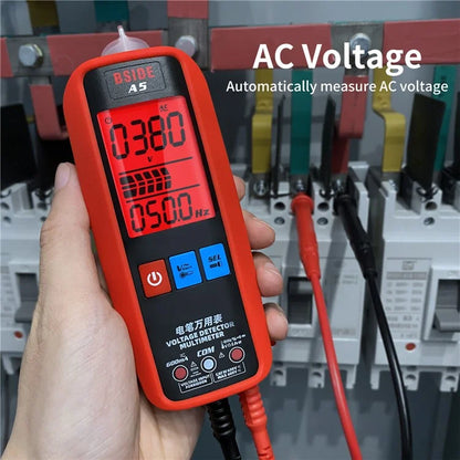 BSIDE A5 Smart Digital Multimeter Profesional AC DC Current VFC NCV Live Wire Ohm Diode Voltage Detector Meter