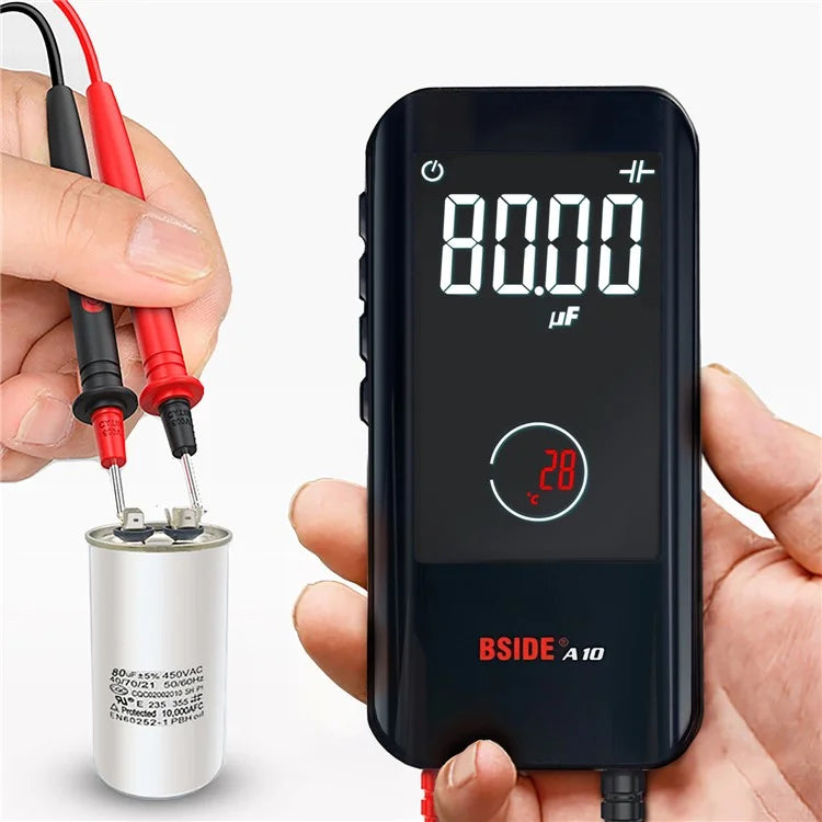 BSIDE A10 Digital Smart Multimeter NCV Voltmeter AC / DC Voltage Resistance Capacitance Measurer