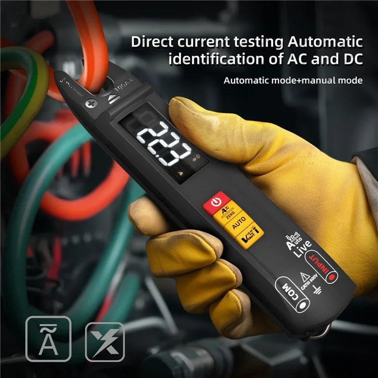 BSIDE U0 Digital Clamp Meter Fork DC AC Smart Ammeter T-RMS Current Auto Multimeter Voltage Ohm Electrical Tester