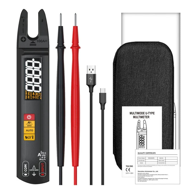 BSIDE U1 Digital Clamp Multimeter Auto Range DC AC Ammeter 6000 Counts High Precision Tester