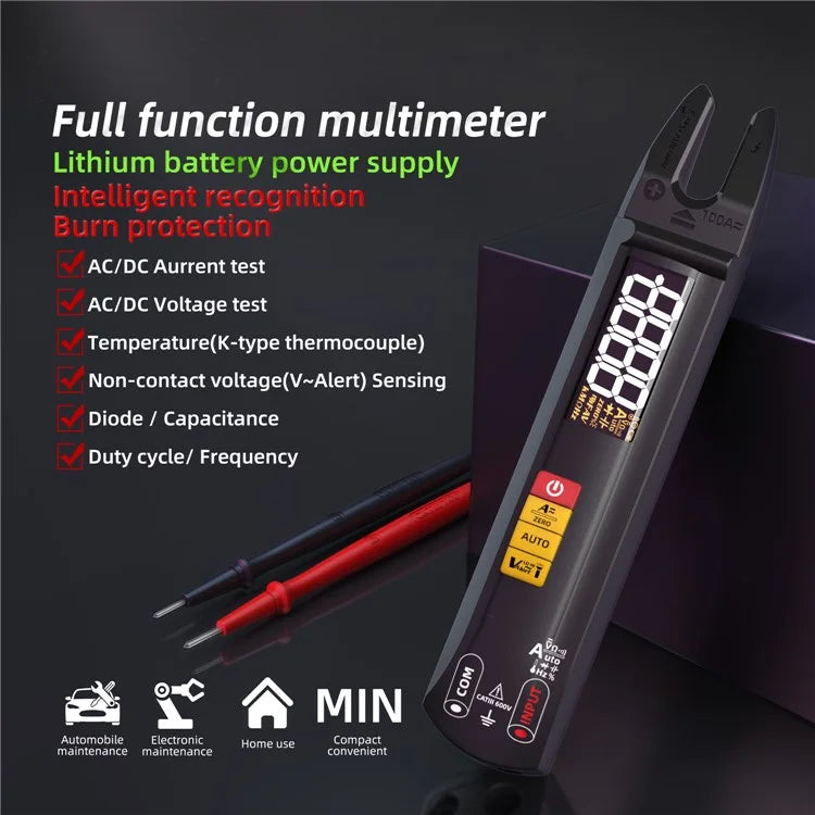 BSIDE U1 Digital Clamp Multimeter Auto Range DC AC Ammeter 6000 Counts High Precision Tester