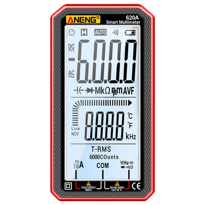 ANENG 620A Large Screen Digital Multimeter Voltage Current Resistance Tester