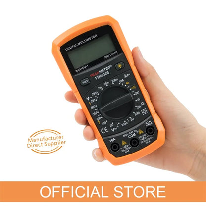 PEAKMETER PM8233B Pocket Size LCD Display Digital Multimeter AC / DC Voltage Tester with Backlit