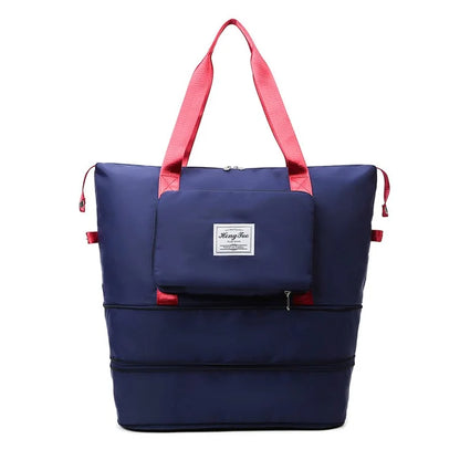 HT-237 Folding Design Oxford Cloth Handbag Gym Tote Bag Travel Weekender Hand Bag