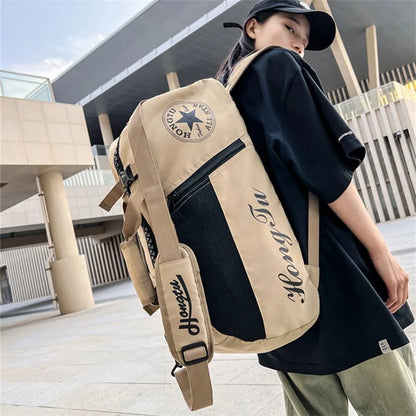 HT-325 Sports Shoulder Bag Oxford Cloth Travel Tote Bag Weekender Bag Storage Handbag