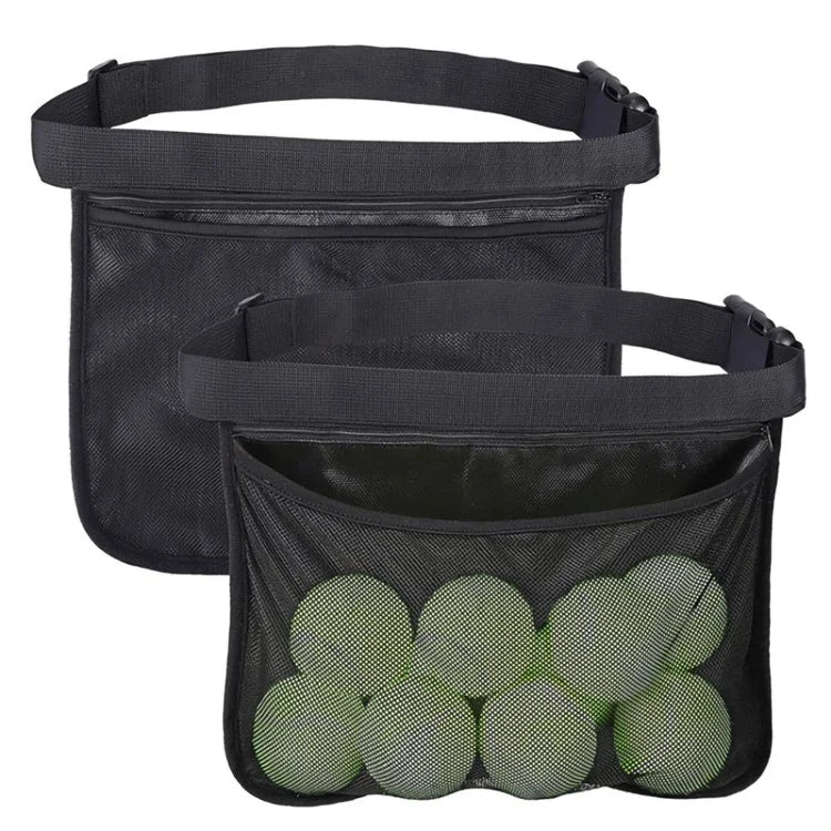 Portable Oxford Cloth Tennis Bag Holder Mesh Fanny Pack Phone Keys Storage Waist Bag